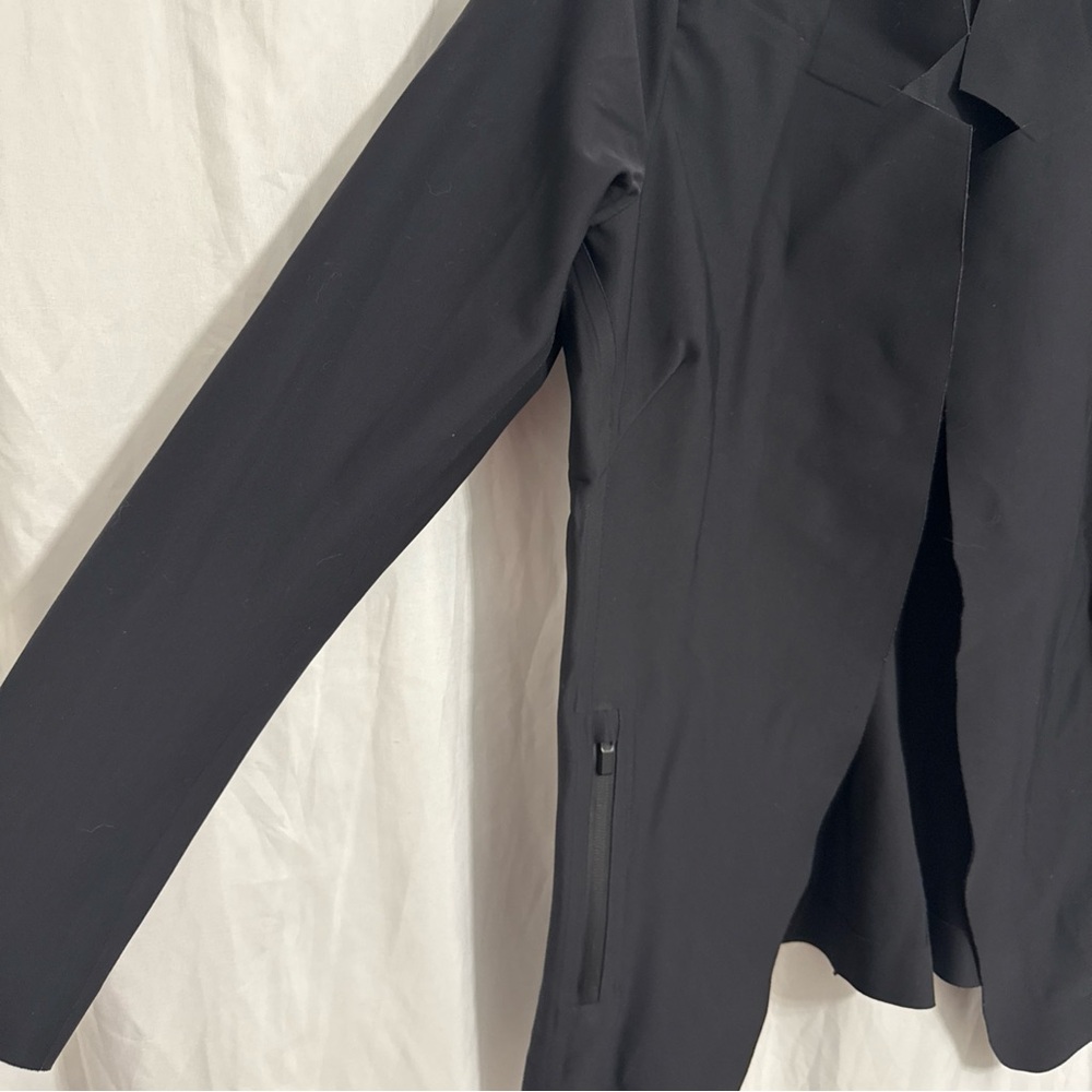 Athleta Interstellar Blazer Size Medium Black Zip… - image 3